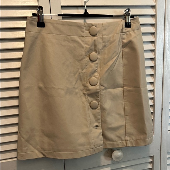 Fashion On Earth Dresses & Skirts - #1034+Chic Cream Button-Front Skirt